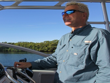 Capt. Ross Anderson. Owner of Charlotte Harbor Tours and Captain of the Bonnie Joy.